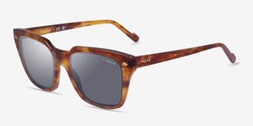Vogue Eyewear VO5380S Brown Tortoise Acétate Soleil de Lunette de vue d'EyeBuyDirect, Vue d'Angle