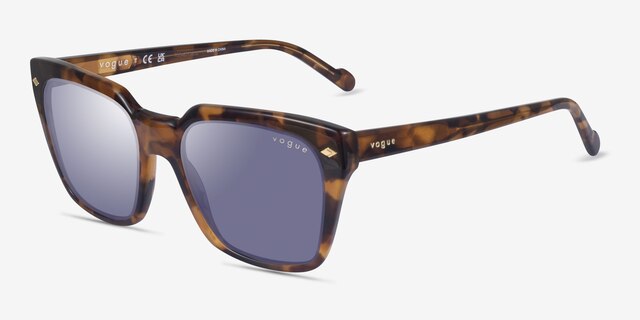 Vogue Eyewear VO5380S Tortoise AcetateSunglass Frames from EyeBuyDirect, Angle View