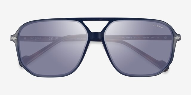 Vogue Eyewear VO5531S Navy PlasticSunglass Frames from EyeBuyDirect, Closed View