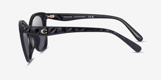 Coach HC8419U Cad25 Black Eco-friendlySunglass Frames from EyeBuyDirect, Side View