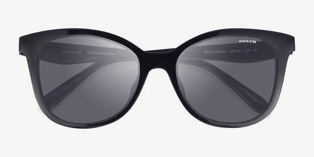 Coach HC8419U Cad25 Black Eco-friendlySunglass Frames from EyeBuyDirect, Closed View