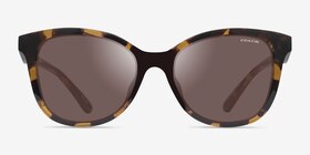 Coach HC8419U CAD26 Écaille Noire Éco-responsable Soleil de Lunette de vue d'EyeBuyDirect, Vue de Face