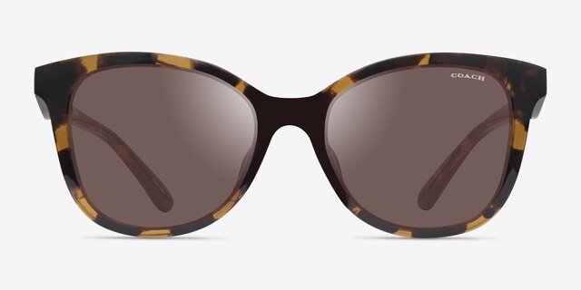 Coach HC8419U Cad26 Dark Tortoise Eco-friendlySunglass Frames from EyeBuyDirect, Front View