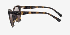Coach HC8419U CAD26 Écaille Noire Éco-responsable Soleil de Lunette de vue d'EyeBuyDirect, Vue de Côté