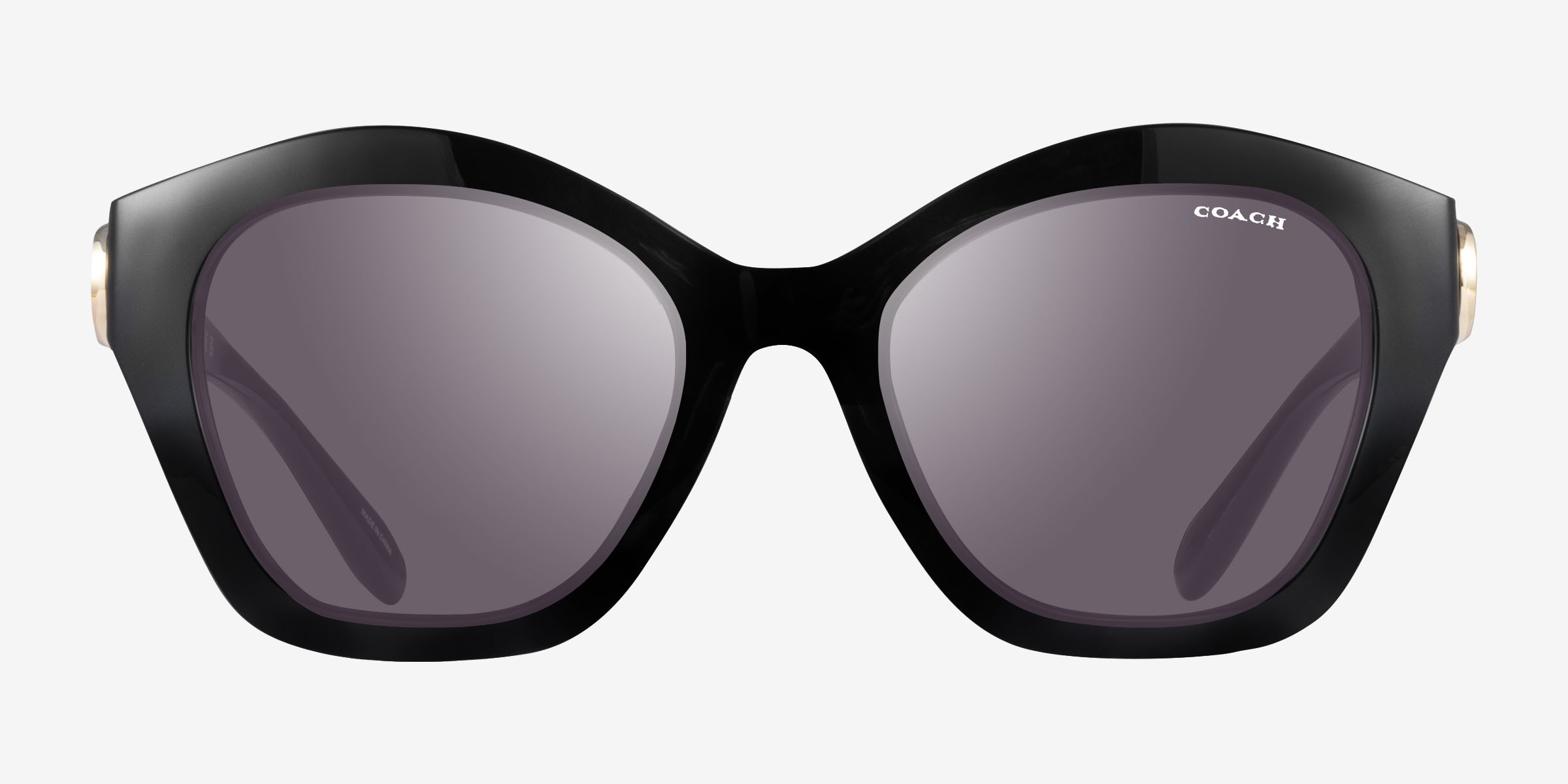 Coach Black Gradient Lens Oversized Cat Eye Sunglasses Coach HC8132 L109 Sunglasses | LensCrafters main image 3
