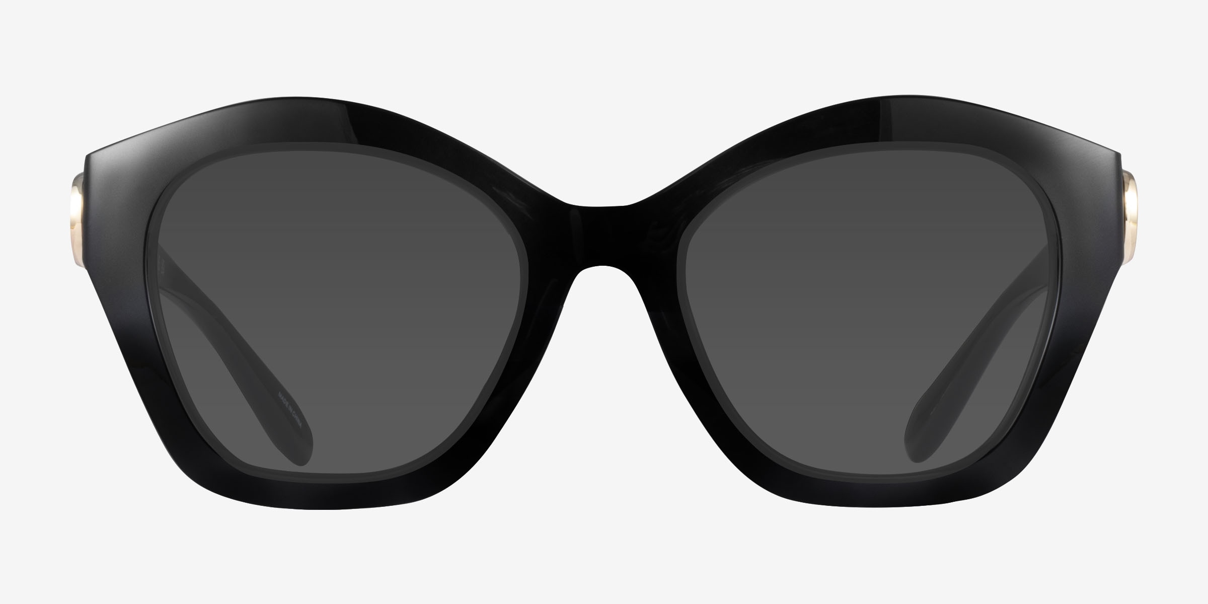 Coach HC8421U CAD31 - Cat Eye Black Frame Sunglasses For 