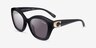 Coach HC8421U Cad31 Black PlasticSunglass Frames from EyeBuyDirect, Angle View