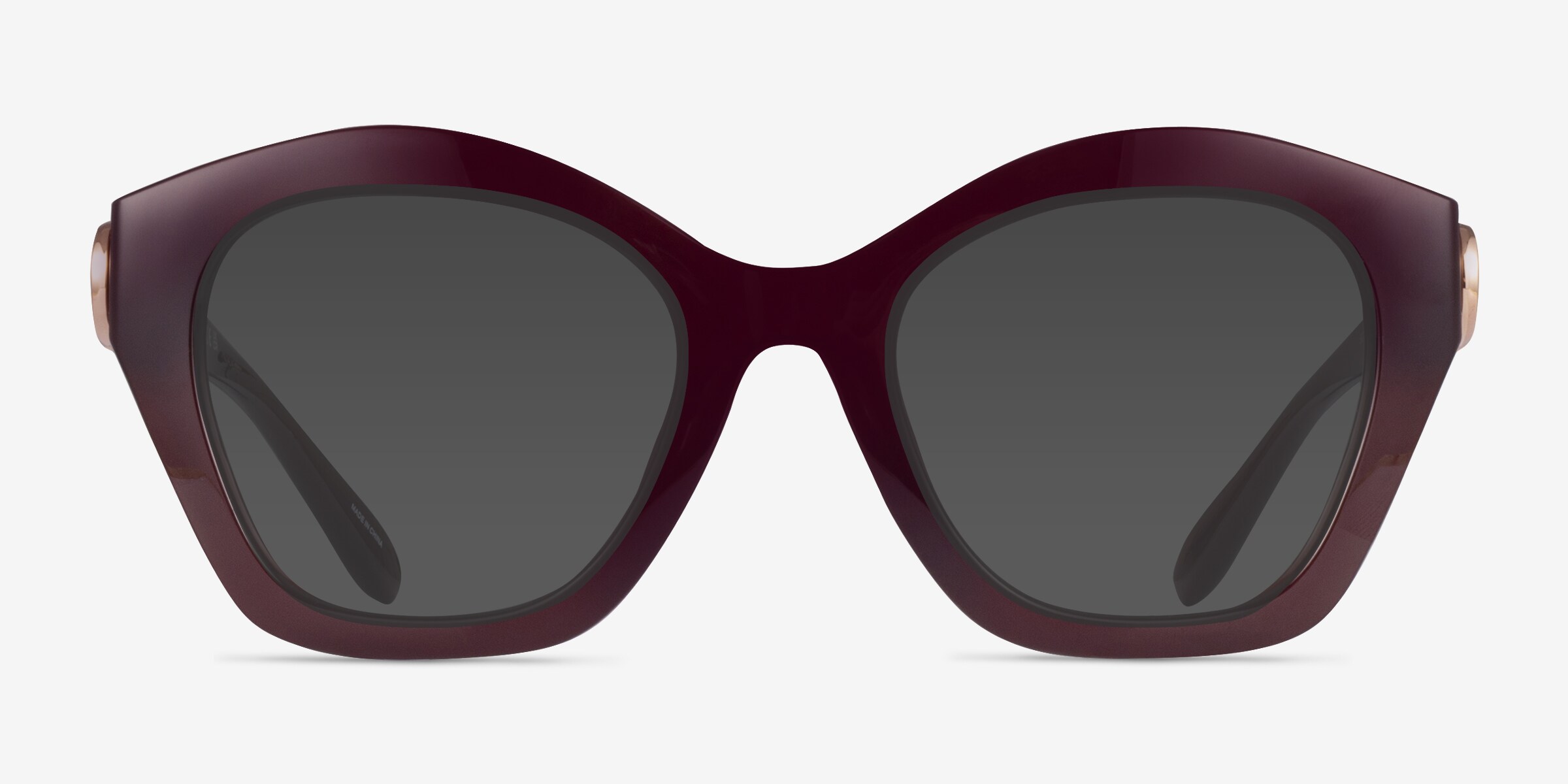 Authentic Coach Women\'s Burgundy Cat Eye Sunglasses Coach Burgundy Sunglasses - Gem main image 4