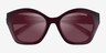 Coach HC8421U Cad31 Milky Burgundy PlasticSunglass Frames from EyeBuyDirect, Closed View