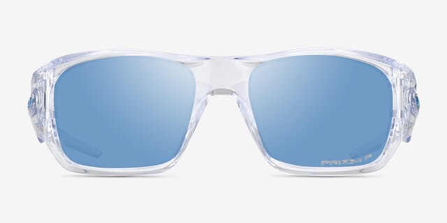 Oakley Masseter Polished Clear PlasticSunglass Frames from EyeBuyDirect, Front View
