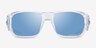 Oakley Masseter Polished Clear PlasticSunglass Frames from EyeBuyDirect, Front View