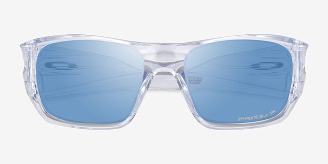 Oakley Masseter Polished Clear PlasticSunglass Frames from EyeBuyDirect, Closed View