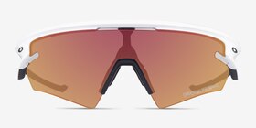 Oakley Sphaera Matte White Plastique Soleil de Lunette de vue d'EyeBuyDirect, Vue de Face
