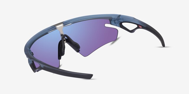 Oakley Sphaera Blue PlasticSunglass Frames from EyeBuyDirect, Side View