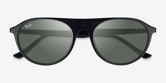 Ray-Ban RB2215 Black AcetateSunglass Frames from EyeBuyDirect, Closed View