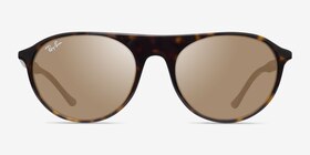 Ray-Ban RB2215 Écailles Acétate Soleil de Lunette de vue d'EyeBuyDirect, Vue de Face