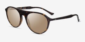 Ray-Ban RB2215 Écailles Acétate Soleil de Lunette de vue d'EyeBuyDirect, Vue d'Angle