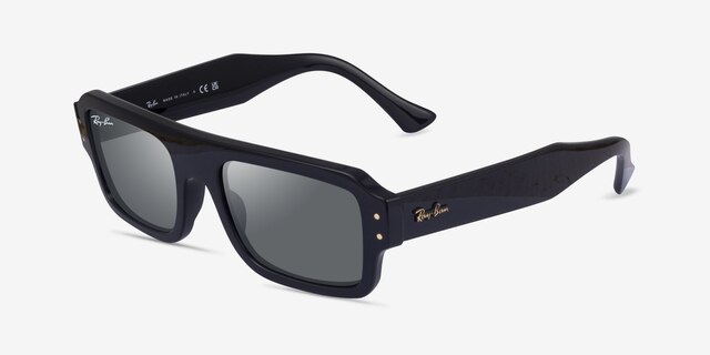 Ray-Ban RB4454 Lukas Black AcetateSunglass Frames from EyeBuyDirect, Angle View