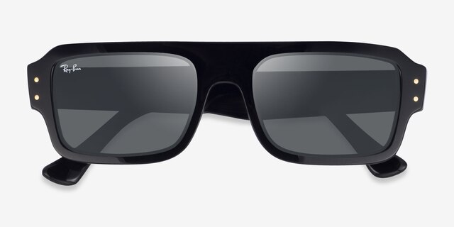 Ray-Ban RB4454 Lukas Black AcetateSunglass Frames from EyeBuyDirect, Closed View