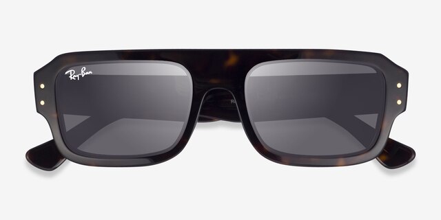 Ray-Ban RB4454 Lukas Tortoise AcetateSunglass Frames from EyeBuyDirect, Closed View