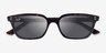 Ray-Ban RB4456 Zaya Tortoise Eco-friendlySunglass Frames from EyeBuyDirect, Closed View