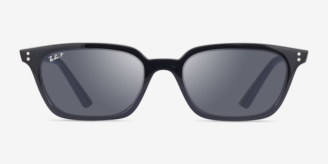 Ray-Ban RB4456 Zaya Noir Éco-responsableSoleil de Lunette de vue d'EyeBuyDirect, Vue de Face