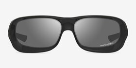 Oakley De Soto Polished Black Plastique Soleil de Lunette de vue d'EyeBuyDirect, Vue de Face