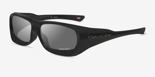 Oakley De Soto Polished Black PlastiqueSoleil de Lunette de vue d'EyeBuyDirect, Vue d'Angle