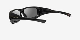 Oakley De Soto Polished Black Plastique Soleil de Lunette de vue d'EyeBuyDirect, Vue de Côté