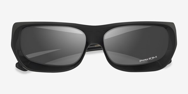Oakley De Soto Polished Black PlastiqueSoleil de Lunette de vue d'EyeBuyDirect, Vue Rapprochée