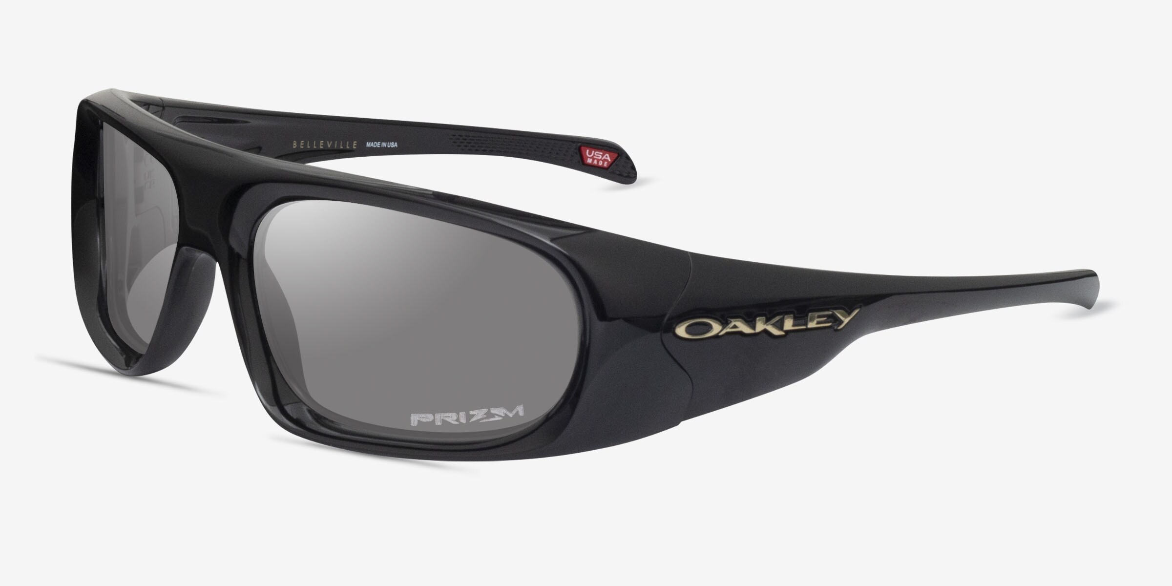 Oakley Belleville - Rectangle Black Frame Prescription Sunglasses