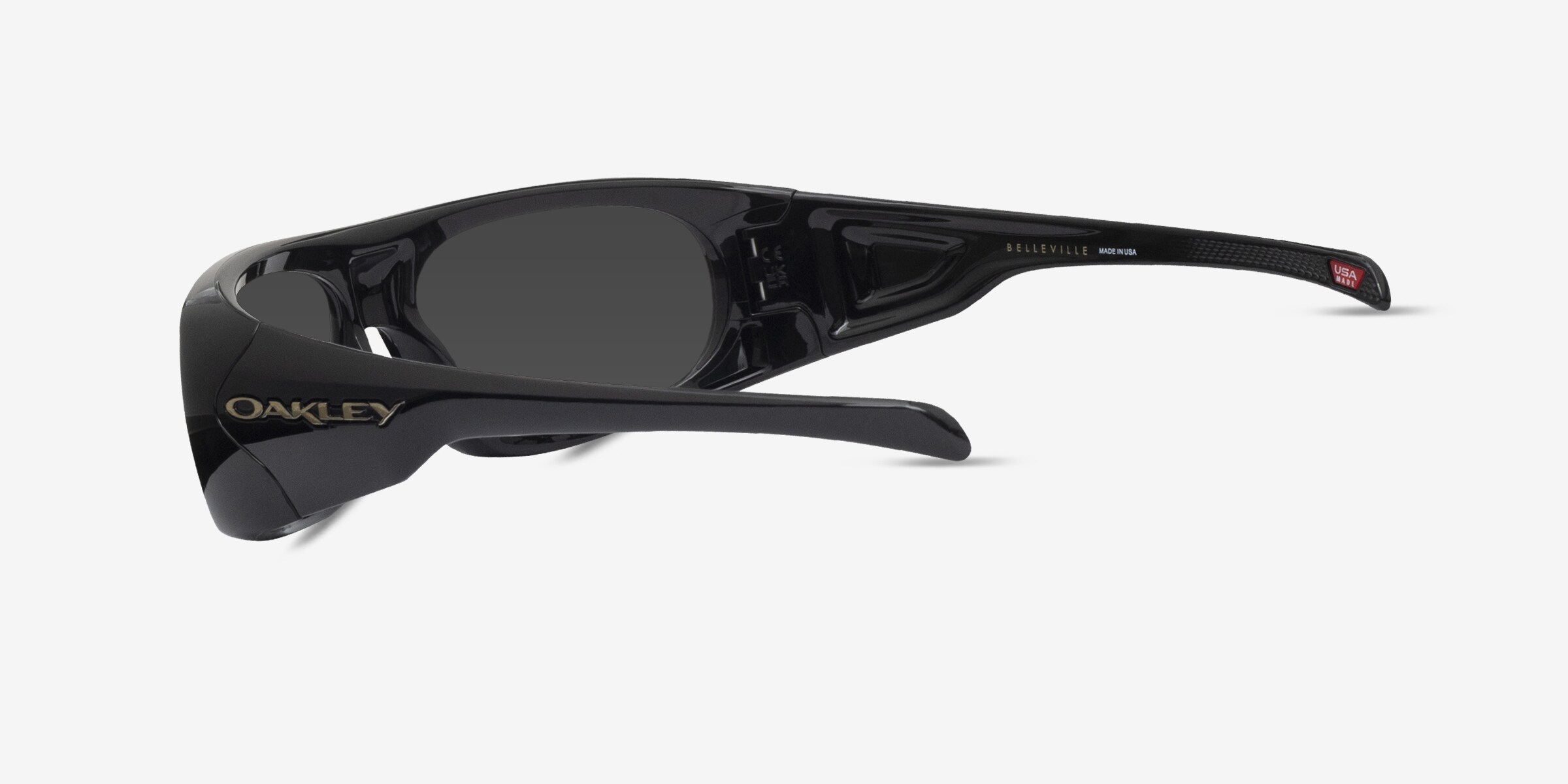 Oakley Belleville - Rectangle Black Frame Prescription Sunglasses