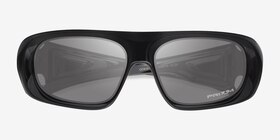 Oakley Belleville Noir Plastique Soleil de Lunette de vue d'EyeBuyDirect, Vue Rapprochée