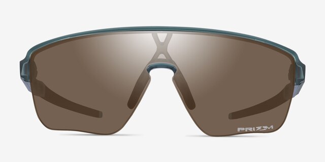 Oakley Corridor Green PlasticSunglass Frames from EyeBuyDirect, Front View