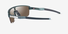 Oakley Corridor Vert Plastique Soleil de Lunette de vue d'EyeBuyDirect, Vue de Côté