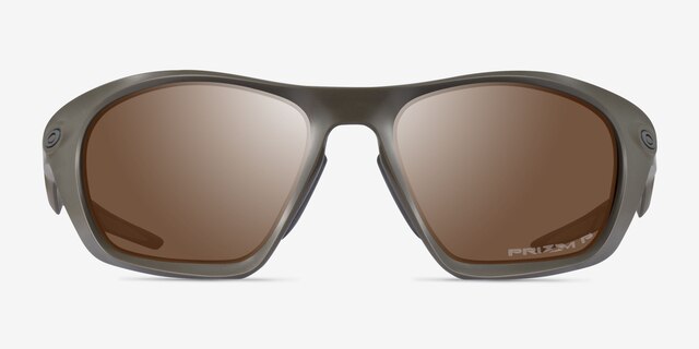 Oakley Lateralis Matte Olive PlasticSunglass Frames from EyeBuyDirect, Front View