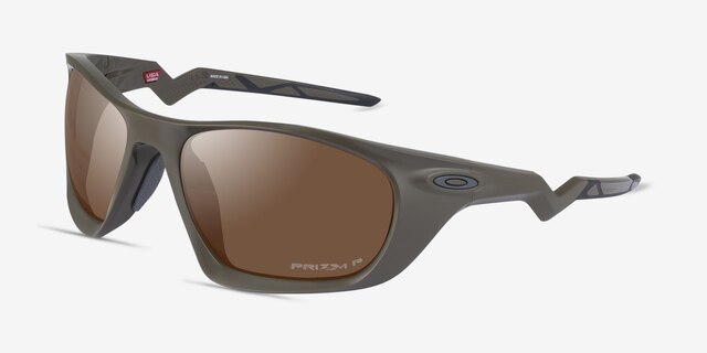 Oakley Lateralis Matte Olive PlasticSunglass Frames from EyeBuyDirect, Angle View