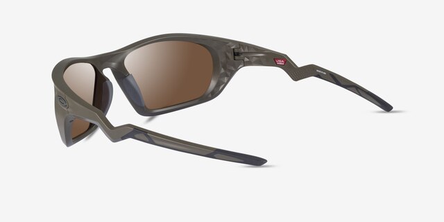 Oakley Lateralis Matte Olive PlasticSunglass Frames from EyeBuyDirect, Side View