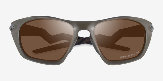 Oakley Lateralis Matte Olive PlasticSunglass Frames from EyeBuyDirect, Closed View