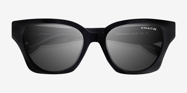 Coach HC8418U Cad18 Black Eco-friendlySunglass Frames from EyeBuyDirect, Closed View