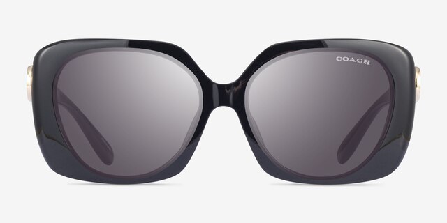 Coach HC8422U Cad33 Black PlasticSunglass Frames from EyeBuyDirect, Front View