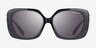Coach HC8422U Cad33 Black PlasticSunglass Frames from EyeBuyDirect, Front View