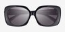 Coach HC8422U Cad33 Black PlasticSunglass Frames from EyeBuyDirect, Closed View