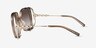 Coach HC8423U Cad80 Brown Gradient PlasticSunglass Frames from EyeBuyDirect, Side View