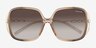 Coach HC8423U Cad80 Brown Gradient PlasticSunglass Frames from EyeBuyDirect, Closed View