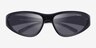 ARNETTE Nineteetwo Black Eco-friendlySunglass Frames from EyeBuyDirect, Closed View