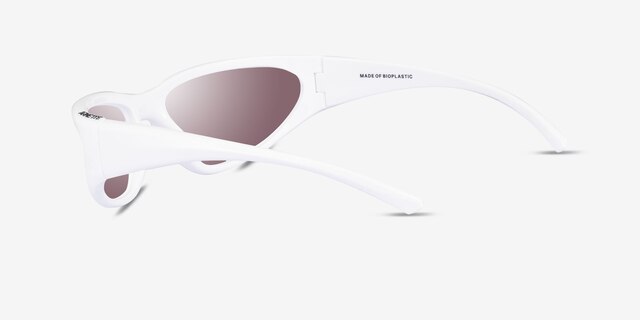 ARNETTE Nineteetwo White Eco-friendlySunglass Frames from EyeBuyDirect, Side View