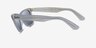 Ray-Ban RB2140 Wayfarer Photo Striped Light Blue AcetateSunglass Frames from EyeBuyDirect, Side View