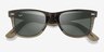 Ray-Ban RB2140 Wayfarer Photo Striped Gray AcetateSunglass Frames from EyeBuyDirect, Closed View