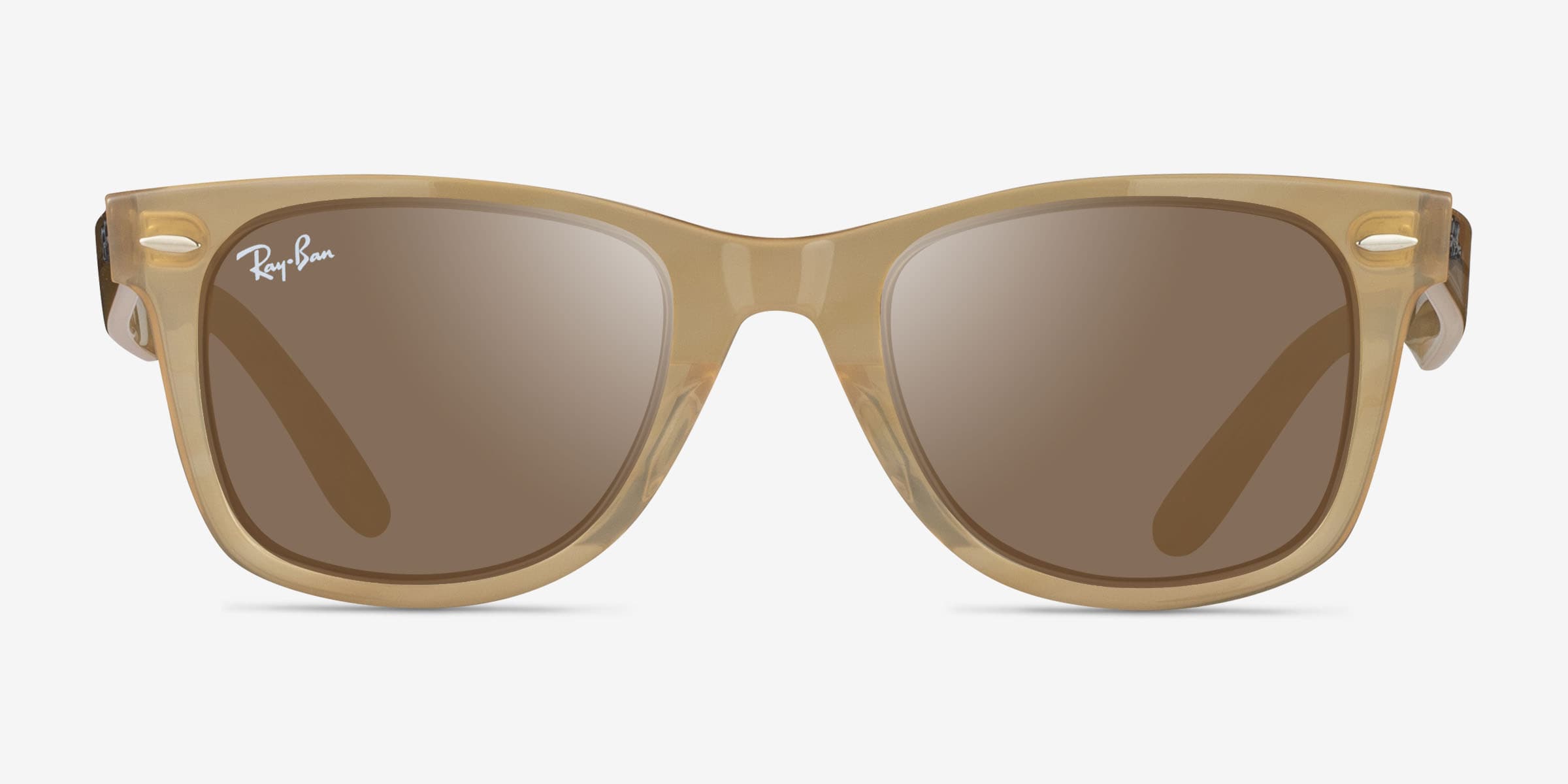 Ray-Ban sunglasses ベージュカラー Ray-Ban RB3746 XXL (59 - 20) with Brown lenses and Gold frame